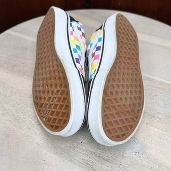 Vans Old Skool Checkerboard Kids Shoes Size 3.5 Black Multicolor Low 500714 - Picture 4 of 12